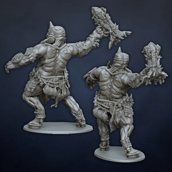 Cyclops Beastmen by Dragonlake miniatures for wargames. - Imagen 3