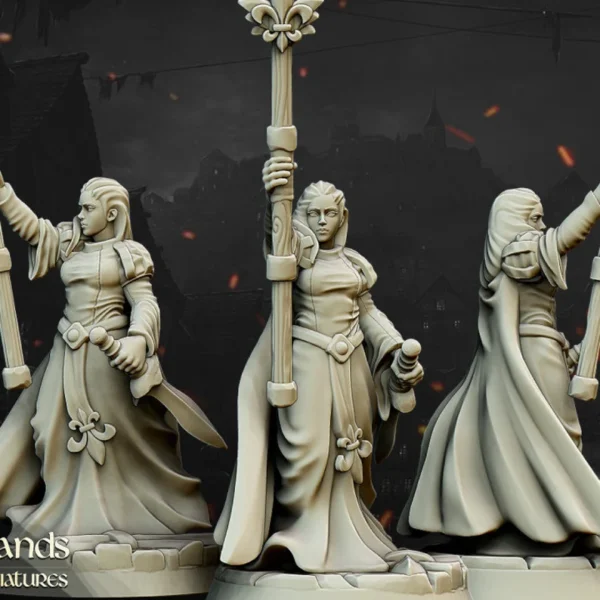 Damisela de Gallia a pie | Highlands Miniatures