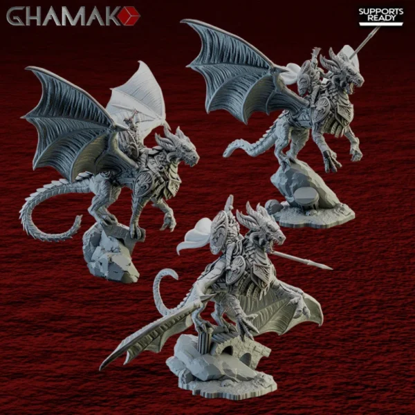 Dragon Riders Squad, by Ghamak compatible con wargames.