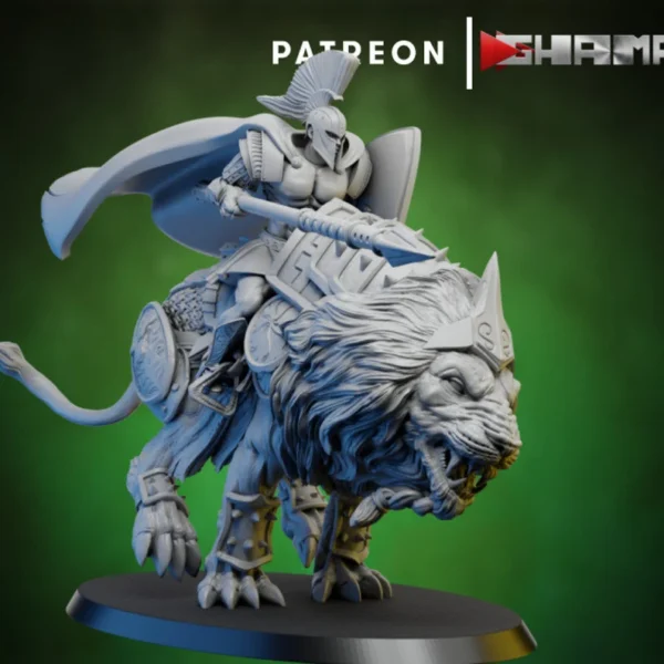 Eternal Lion Storm Cavalry Squad AoS war games Rol Dungeons And Dragons, by Ghamak compatible con wargames.