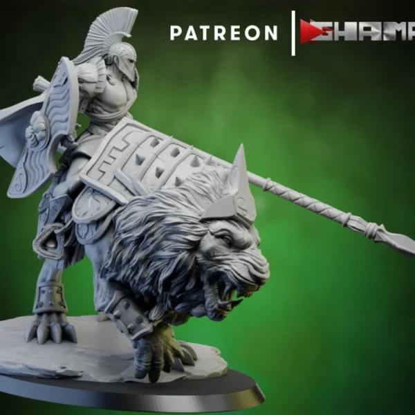 Eternal Lion Storm Cavalry Squad AoS war games Rol Dungeons And Dragons, by Ghamak compatible con wargames. - Imagen 5