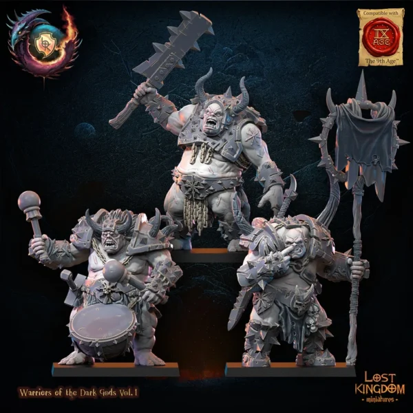 Forsworn CG, Chaos Warrios, Lost Kingdom Miniatures, Wargames, Fantasy Games.