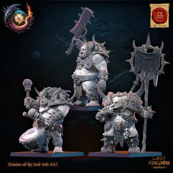 Forsworn CG, Chaos Warrios, Lost Kingdom Miniatures, Wargames, Fantasy Games. - Imagen 3