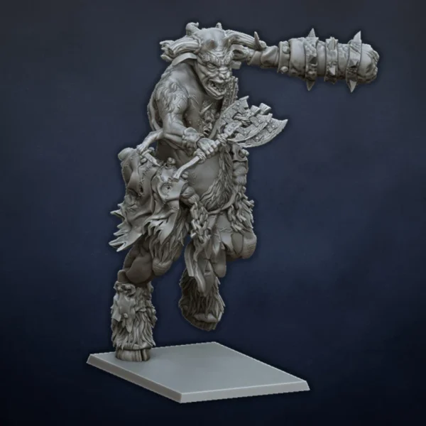 Giant Beastmen by Dragonlake miniatures for wargames.