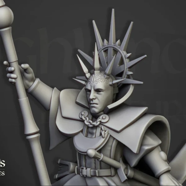 Highland Miniatures High Mage of Sunland on Pegasus - Imagen 2
