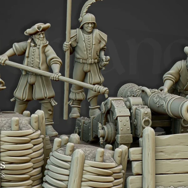 Highland Miniatures Sunland Artillery Battery Canon