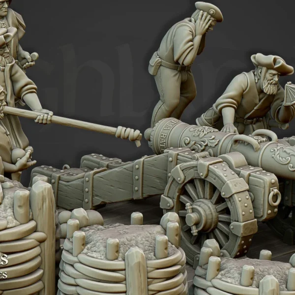 Highland Miniatures Sunland Artillery Battery Canon - Imagen 3