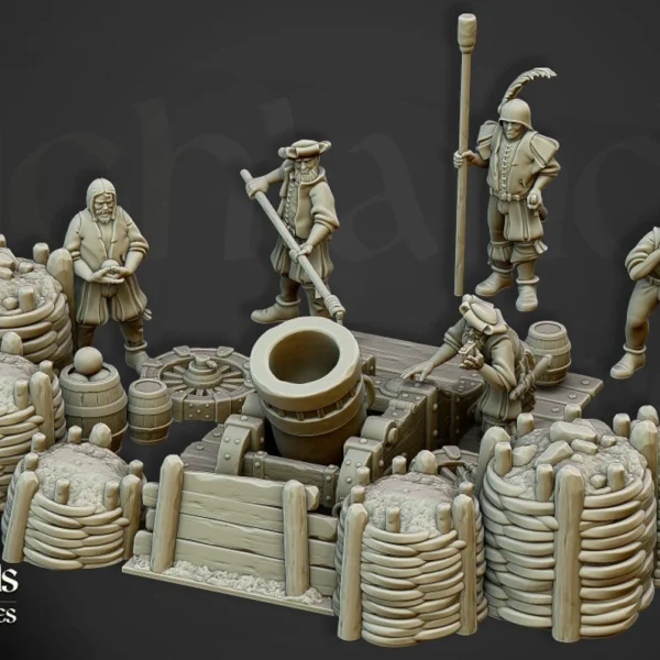 Highland Miniatures Sunland Artillery Battery Mortar