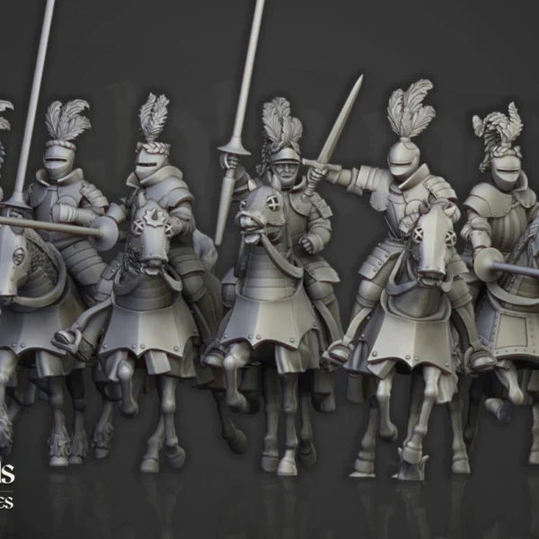 Highland Miniatures Sunland Knights on Horse - Imagen 2