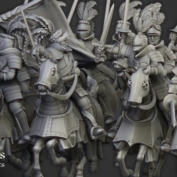 Highland Miniatures Sunland Knights on Horse - Imagen 3