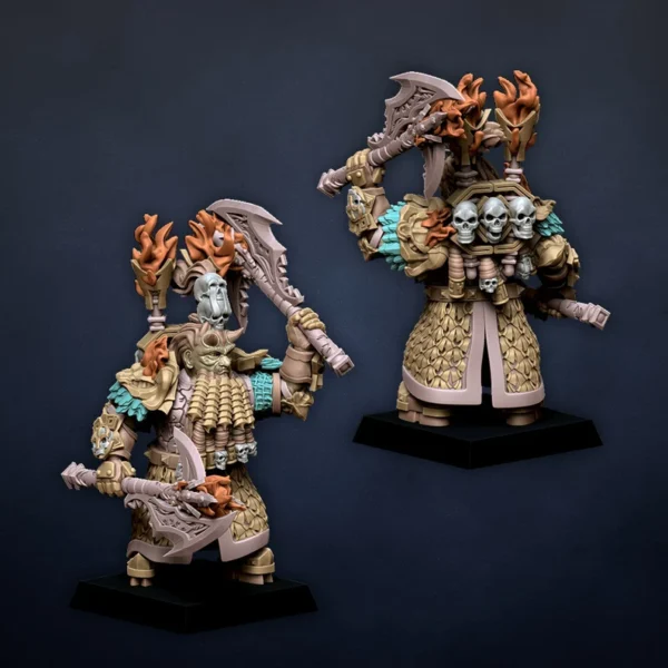 Inmortals Comand Group, Dragonlake Miniatures, Infernal Dwarves, ROL, RPG, WARGAMES, 3DPRINTED. - Imagen 6