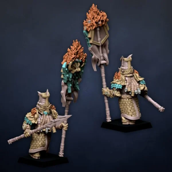 Inmortals Comand Group, Dragonlake Miniatures, Infernal Dwarves, ROL, RPG, WARGAMES, 3DPRINTED. - Imagen 9