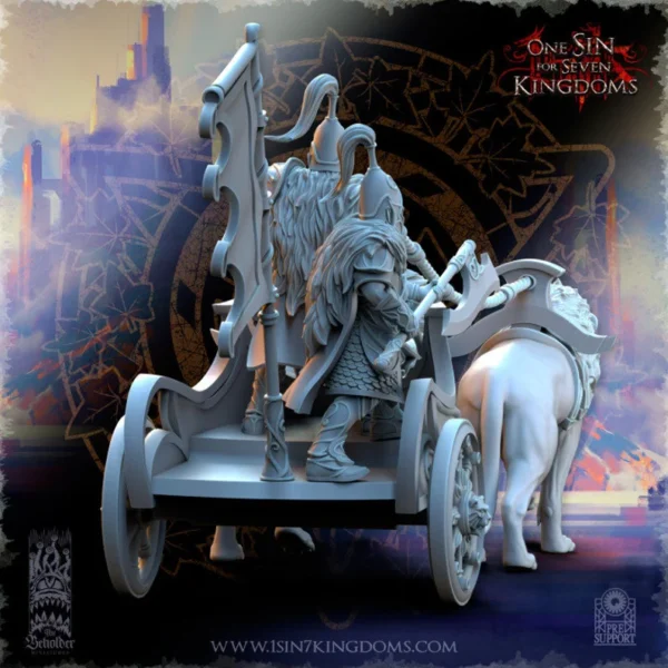 Lion Chariot, Silvermoor Elves, The Beholder Miniatures, wargames - Imagen 4