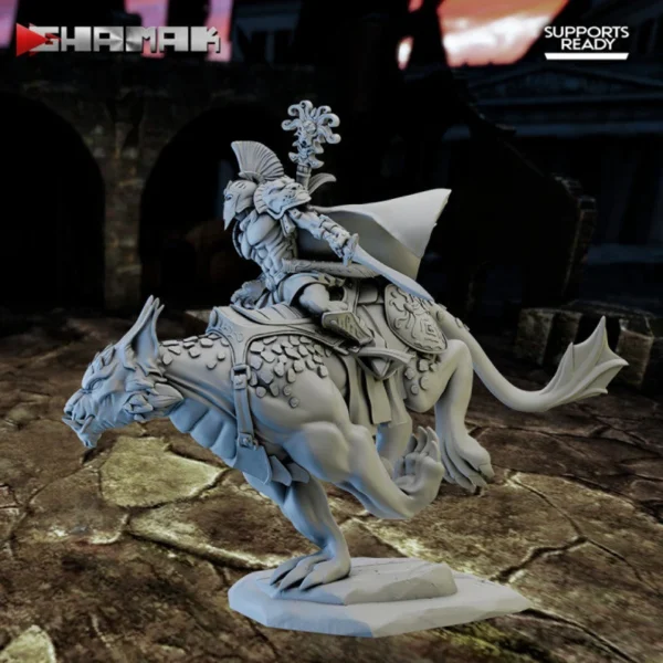 Mago montado AoS war games Rol Dungeons And Dragons, by Ghamak compatible con wargames.