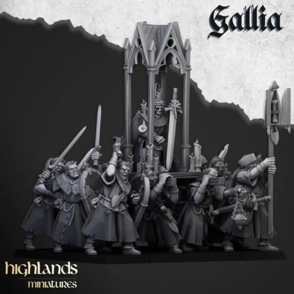 Peregrinos de Gallia con relicario | Highland Miniatures