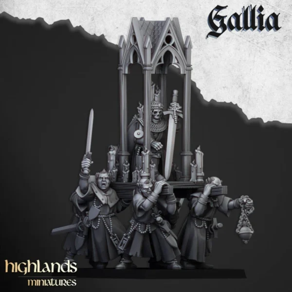 Peregrinos de Gallia con relicario | Highland Miniatures - Imagen 2