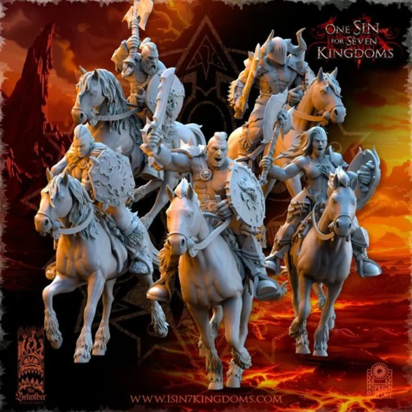Realms of Mayhem Barbarian Despoilers by Beholder miniatures for fantasy wargames . - Imagen 2