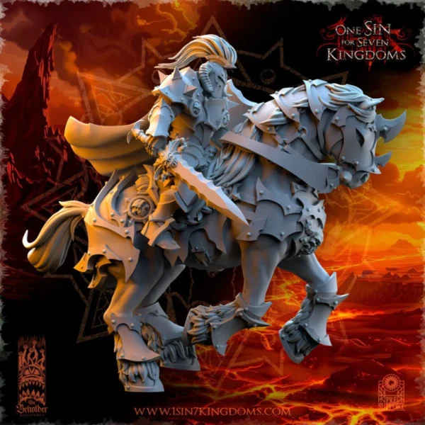 Realms of Mayhem Knights by Beholder miniatures for fantasy wargames . - Imagen 5