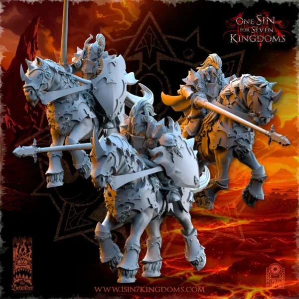 Realms of Mayhem Knights by Beholder miniatures for fantasy wargames . - Imagen 8