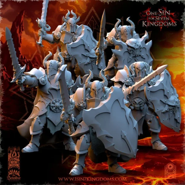 Realms of Mayhem Warriors by Beholder miniatures for fantasy wargames . - Imagen 2