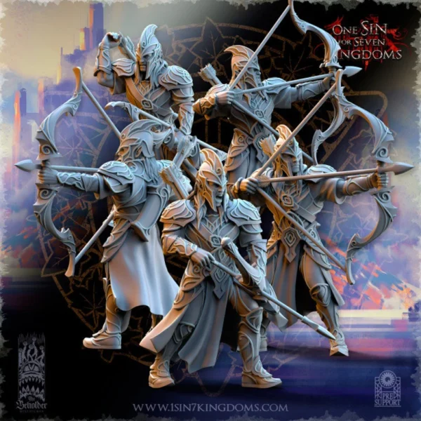 Silvermoor Elves Archers | The Beholder Miniatures