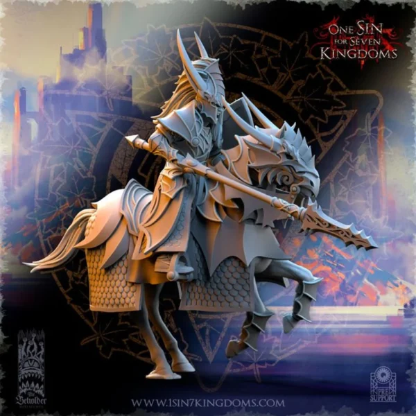 Silvermoor Elves Dragonborn Knights, The Beholder Miniatures, wargames - Imagen 7