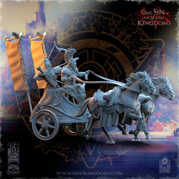 Silvermoor elves chariots | The Beholder Miniatures