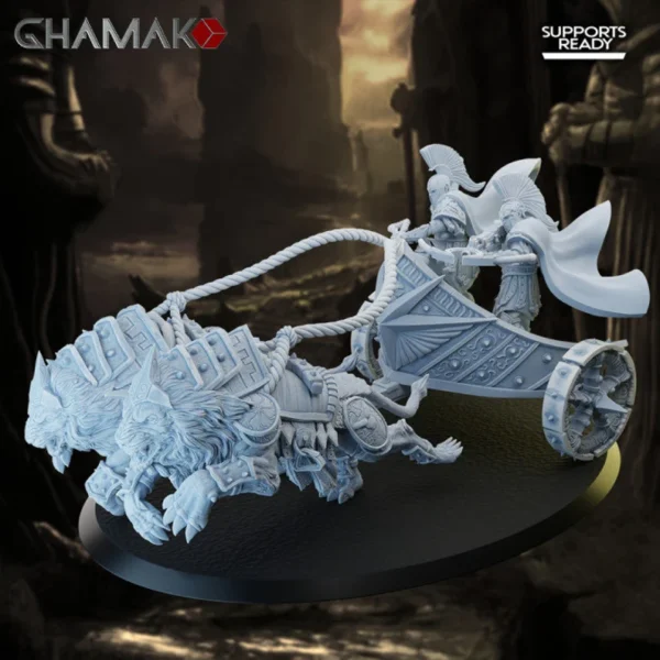 Spartancast Charriot AoS war games Rol Dungeons And Dragons, by Ghamak compatible con wargames.