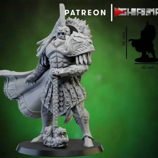 Spartancast Leader, by Ghamak compatible con wargames.