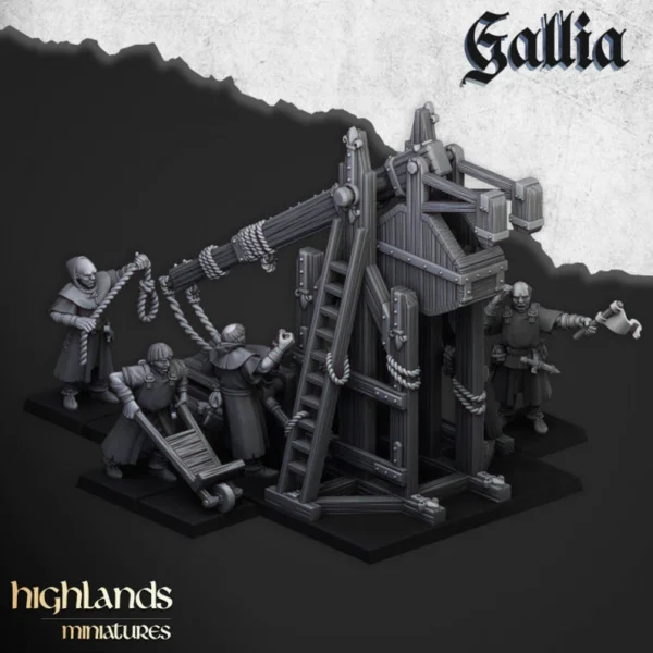 Trebuchet con tripulación | Highlands Miniatures