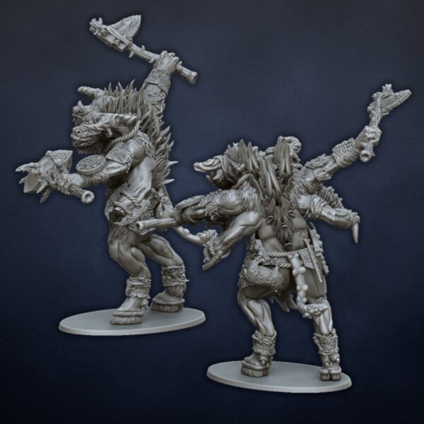 Gortach beastmen by Dragonlake miniatures for wargames. - Imagen 3