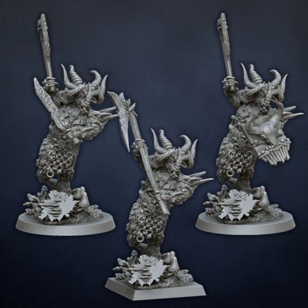 Beast Lord Beastmen by Dragonlake miniatures for wargames.