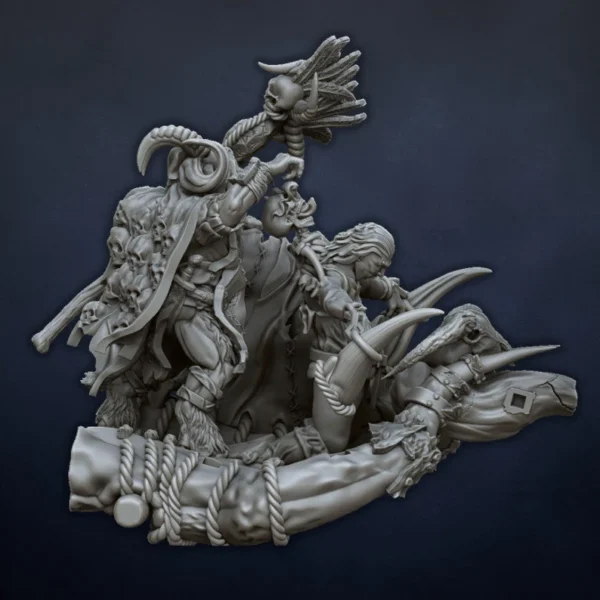 Soothsayer of the Beasts in Chariot by Dragonlake miniatures for wargames. - Imagen 3