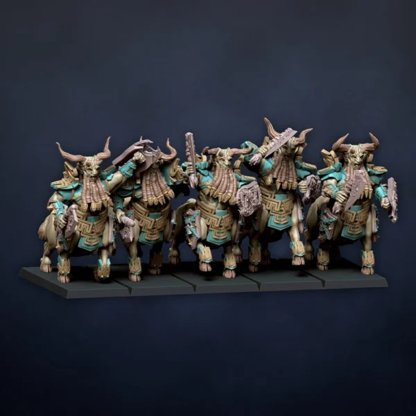 Taurukh Enforcers, Dragonlake Miniatures, Infernal Dwarves, ROL, RPG, WARGAMES, 3DPRINTED. - Imagen 2