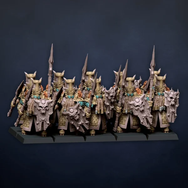 Inmortals With Hand weapon and Shield, Dragonlake Miniatures, Infernal Dwarves, ROL, RPG, WARGAMES, 3DPRINTED. - Imagen 3