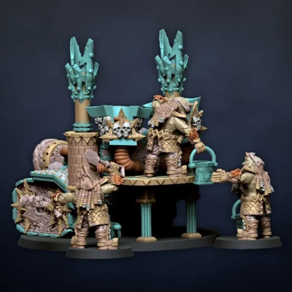 Naphtha Thrower, Dragonlake Miniatures, Infernal Dwarves, ROL, RPG, WARGAMES, 3DPRINTED. - Imagen 4