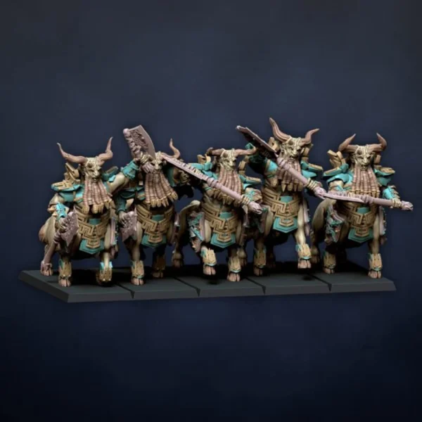 Taurukh Enforcers, Dragonlake Miniatures, Infernal Dwarves, ROL, RPG, WARGAMES, 3DPRINTED. - Imagen 3