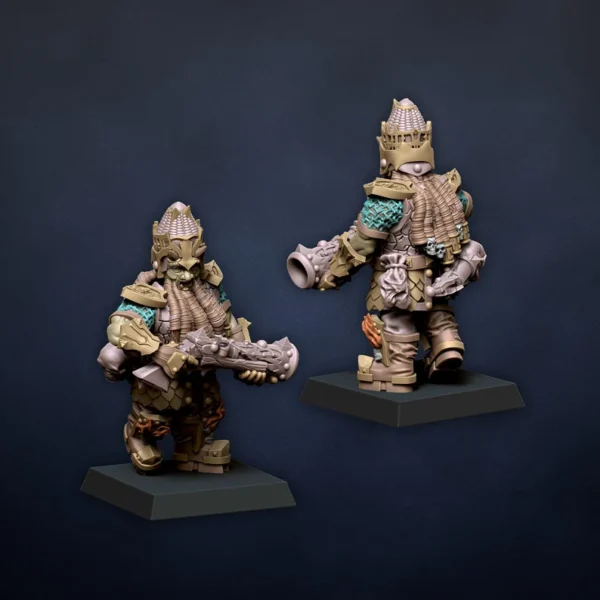 Infernal Gunners, Dragonlake Miniatures, Infernal Dwarves, ROL, RPG, WARGAMES, 3DPRINTED. - Imagen 7