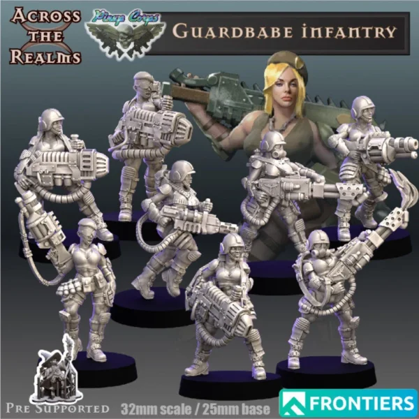 Armas especiales Stormbabes - Across The Realms compatible con juegos de guerra de mesa