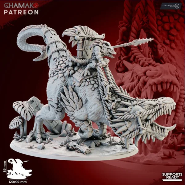 Coldblood on Allosaurus, by Ghamak compatible con wargames.