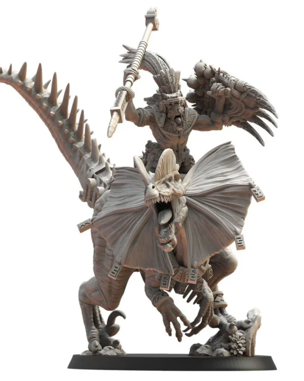 Ezocamtl General On Dilophosaurus by Lost Kingdom compatible con wargames.