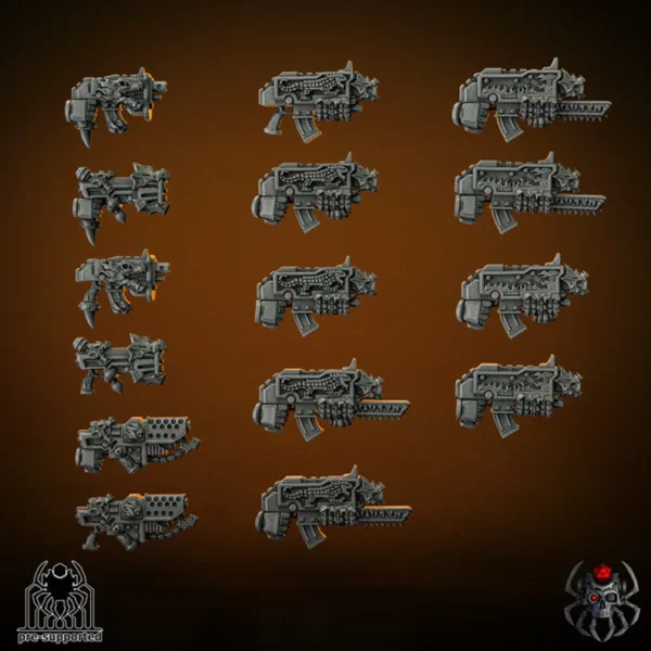 Flame Lizards Battle Squad ranged weapons (Bits)