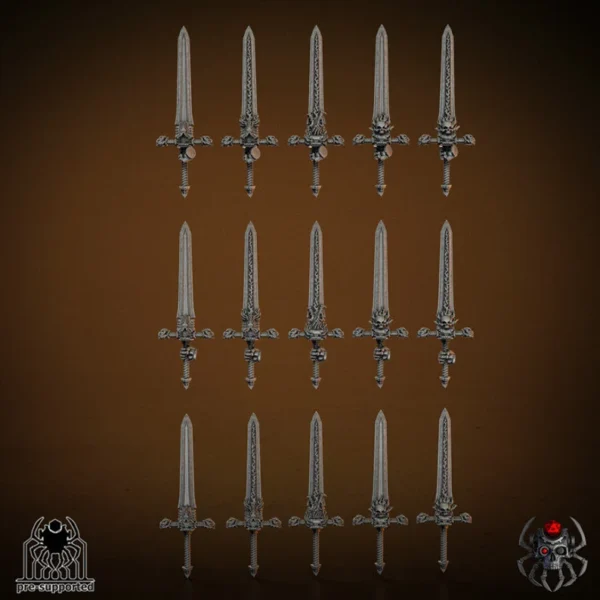 Flame Lizards Blade Masters Squad swords (Bits)