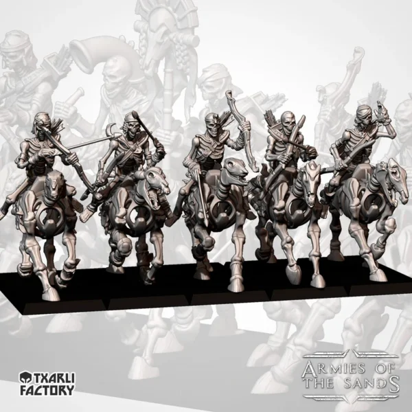 Light Skeletal Cavalry - Armies of the Sands | Txarli Factory - RPG - WARGAMES - ROL