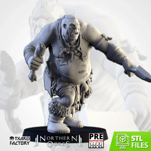 Ogre Butcher - Northern Ogres - Txarli Factory - RPG - WARGAMES - ROL