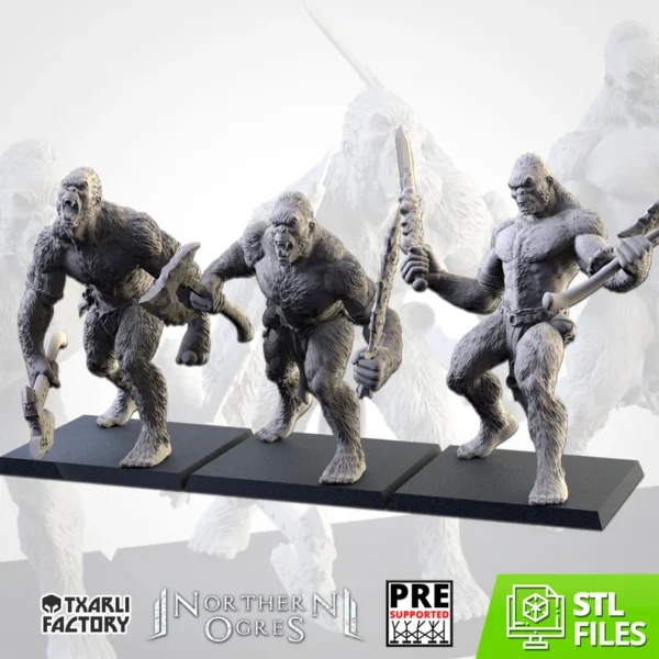 Ogre Yhetis - Northern Ogres - Txarli Factory - RPG - WARGAMES - ROL