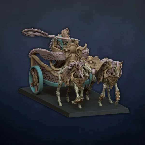 Pharaon on Chariot - Undying Dynasties - Dragonlake Miniatures - RPG - WARGAMES - ROL
