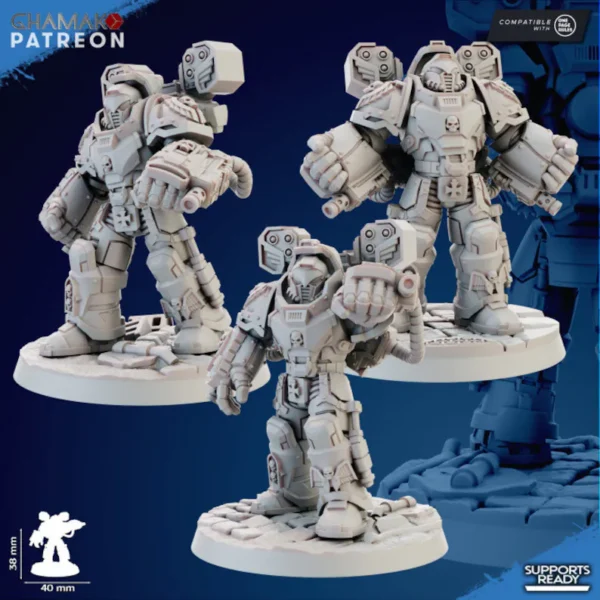 Sidereum Knights Devastators - Ghamak compatible con juegos de guerra de mesa