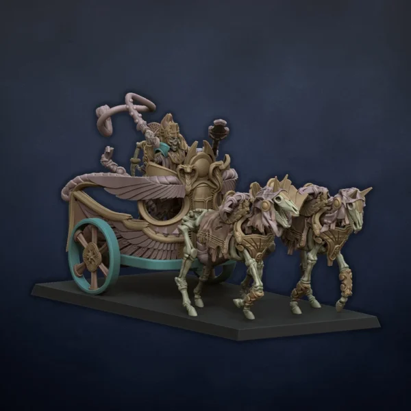 Tomb Architect on Chariot - Undying Dynasties - Dragonlake Miniatures - RPG - WARGAMES - ROL
