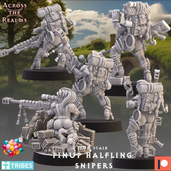 Pinup Halfling Snipers - A través de los reinos